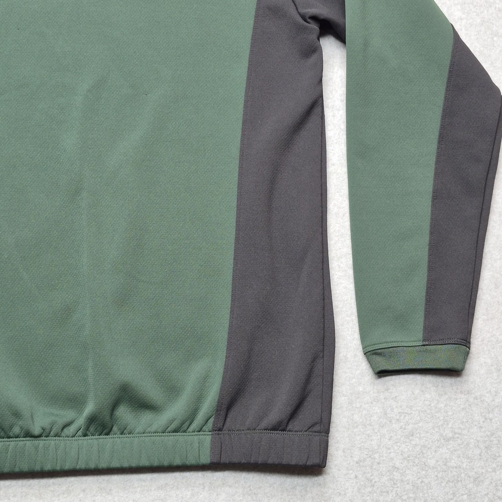 Nike Golf Therma-Fit Sweater Mens M Green Black Colorblock Performance Pullover - Picture 14 of 16